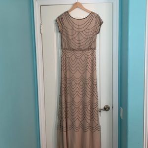 Adrianna Papell Beaded Blouson Dress